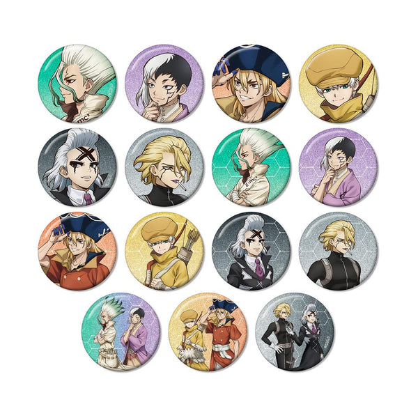 『Dr.STONE』描き下ろし 歩みver. トレーディンググリッター缶バッジ(単位/BOX)
