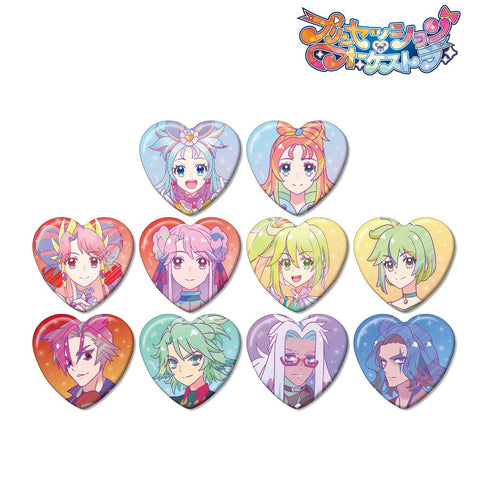 『プリンセッション・オーケストラ』トレーディング Ani-Art clear label ハート型缶バッジ(単位/BOX)