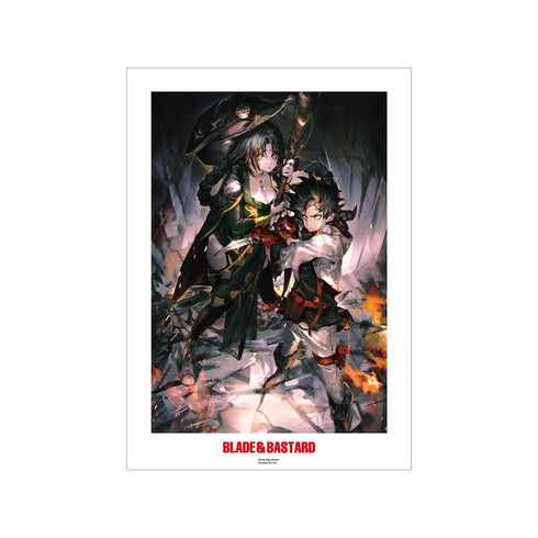 『ブレイド&バスタード』2巻表紙 A3マット加工ポスター