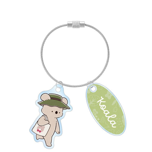 『コアラ絵日記』コアラさん 2連ワイヤーアクリルキーホルダー ver.C