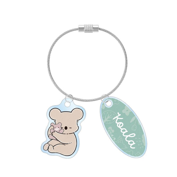 『コアラ絵日記』コアラさん&くまちゃん 2連ワイヤーアクリルキーホルダー ver.A