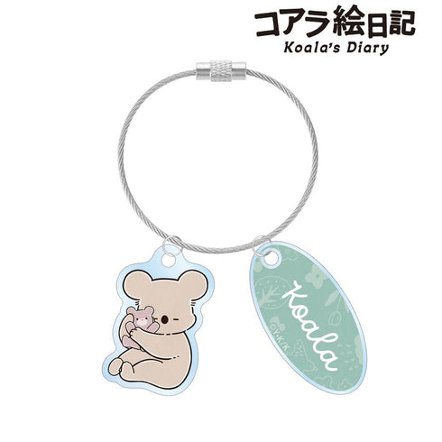 『コアラ絵日記』コアラさん&くまちゃん 2連ワイヤーアクリルキーホルダー ver.A