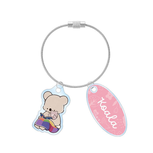 『コアラ絵日記』コアラさん&くまちゃん 2連ワイヤーアクリルキーホルダー ver.B