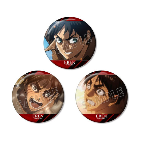 『進撃の巨人』エレン 場面写缶バッジ3個セット