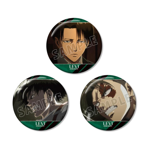 『進撃の巨人』リヴァイ 場面写缶バッジ3個セット