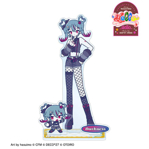 『デコミクLIVE starring 初音ミクHelloProduced by DECO*27 / OTOIRO』デコミク (ダークネス) Art by hasuimo パーツ付きBIGアクリルスタンド