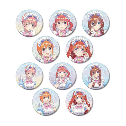 『五等分の花嫁*』描き下ろし メルヘンメイドver. トレーディンググリッター缶バッジ(単位/BOX)