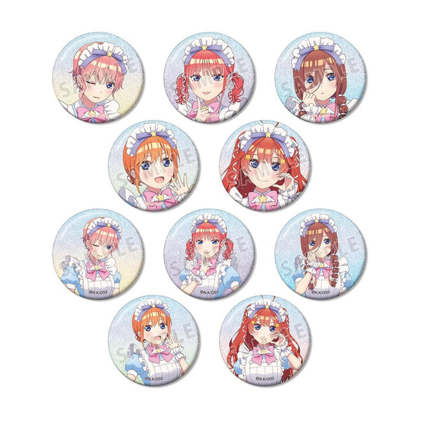 『五等分の花嫁*』描き下ろし メルヘンメイドver. トレーディンググリッター缶バッジ(単位/BOX)