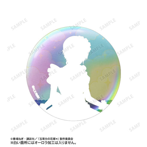 『五等分の花嫁*』描き下ろし 中野一花 メルヘンメイドver. 75mmオーロラ缶バッジ