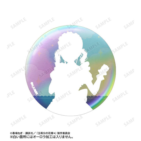 『五等分の花嫁*』描き下ろし 中野二乃 メルヘンメイドver. 75mmオーロラ缶バッジ