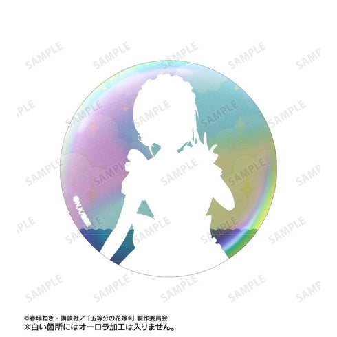 『五等分の花嫁*』描き下ろし 中野四葉 メルヘンメイドver. 75mmオーロラ缶バッジ