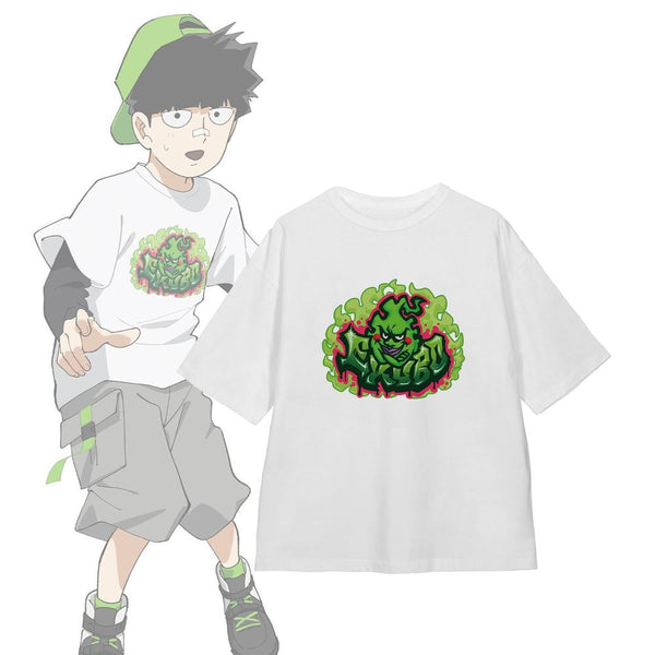 『モブサイコ100 III』描き下ろし 影山茂夫 ストリートスポーツver. 着用BIGシルエットTシャツユニセックス
