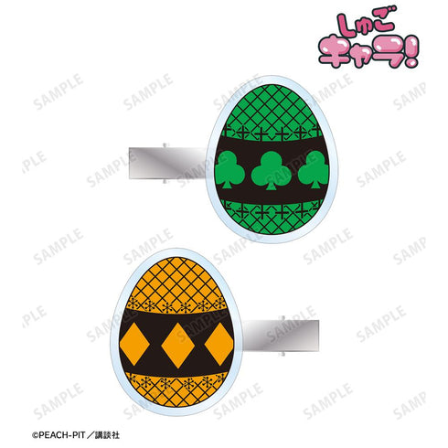 『しゅごキャラ!』スゥ&ダイヤ ar-Unity モチーフ柄 アクリルヘアクリップ2個セット