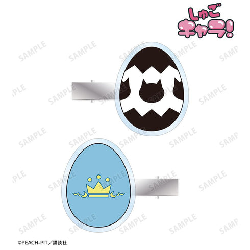 『しゅごキャラ!』ヨル&キセキ ar-Unity モチーフ柄 アクリルヘアクリップ2個セット