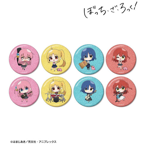 『ぼっち・ざ・ろっく!』むーらんさんイラスト 制服ver.&ライブ衣装ver. トレーディンググリッター缶バッジ(単位/BOX)