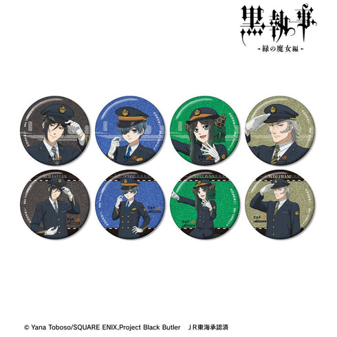 『黒執事 -緑の魔女編-』描き下ろし 駅員ver. トレーディンググリッター缶バッジ(単位/BOX)