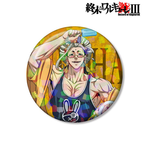 『終末のワルキューレIII』描き下ろし 釈迦 75mmホログラム缶バッジ ver.A