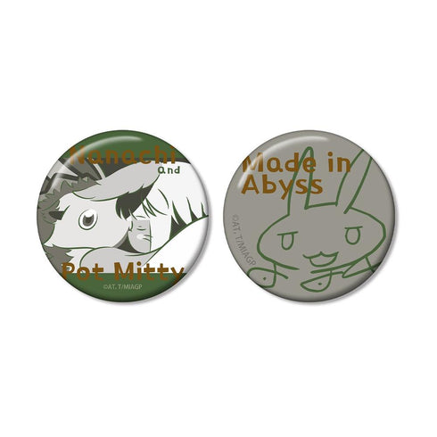 "Made in Abyss: The Golden Country of the Blazing Sun" Nanachi & Meety the Pot ar-Unity 2-Piece Pin Set