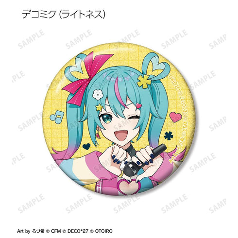『デコミクLIVE starring 初音ミクHelloProduced by DECO*27 / OTOIRO』デコミク LIVE練習中ver. Art by ろづ希 グリッター缶バッジ2個セット