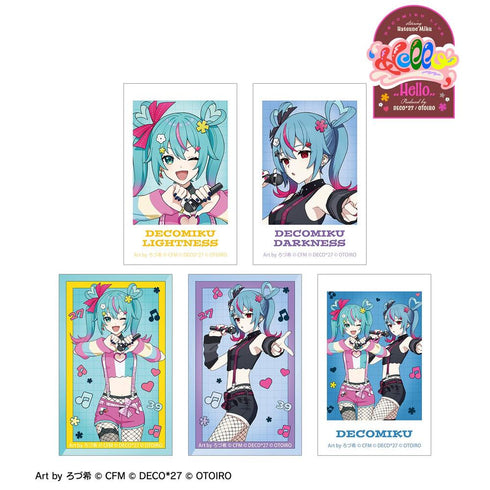 『デコミクLIVE starring 初音ミクHelloProduced by DECO*27 / OTOIRO』デコミク LIVE練習中ver. Art by ろづ希 イラストカード5枚セット