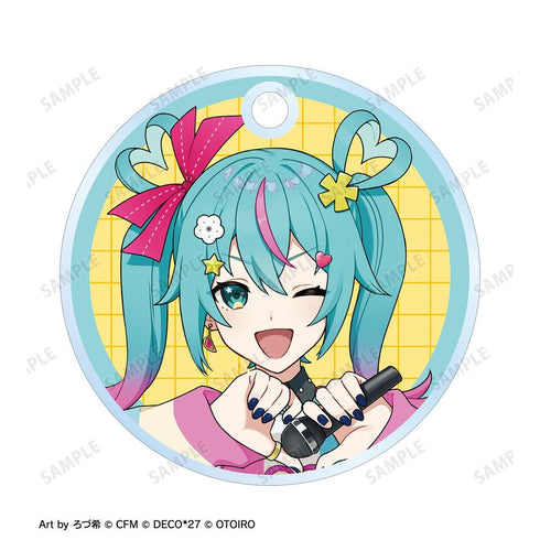 『デコミクLIVE starring 初音ミクHelloProduced by DECO*27 / OTOIRO』デコミク (ライトネス) LIVE練習中ver. Art by ろづ希 2連ワイヤーアクリルキーホルダー