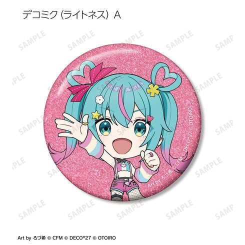 『デコミクLIVE starring 初音ミクHelloProduced by DECO*27 / OTOIRO』ちびキャラ Art by ろづ希 トレーディンググリッター缶バッジ(単位/BOX)