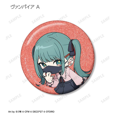 『デコミクLIVE starring 初音ミクHelloProduced by DECO*27 / OTOIRO』ちびキャラ Art by ろづ希 トレーディンググリッター缶バッジ(単位/BOX)