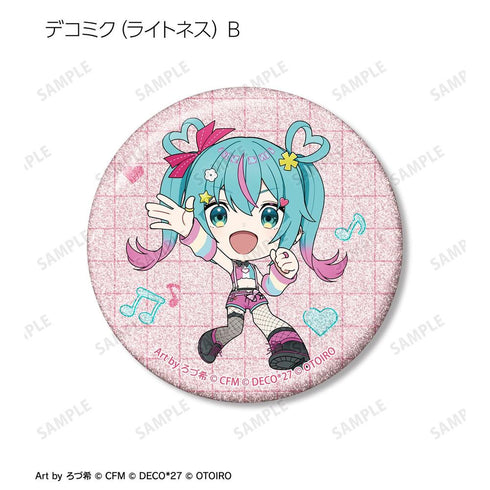 『デコミクLIVE starring 初音ミクHelloProduced by DECO*27 / OTOIRO』ちびキャラ Art by ろづ希 トレーディンググリッター缶バッジ(単位/BOX)