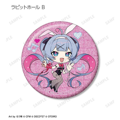 『デコミクLIVE starring 初音ミクHelloProduced by DECO*27 / OTOIRO』ちびキャラ Art by ろづ希 トレーディンググリッター缶バッジ(単位/BOX)