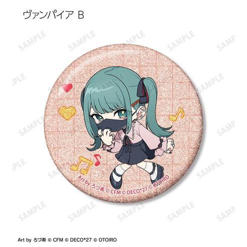 『デコミクLIVE starring 初音ミクHelloProduced by DECO*27 / OTOIRO』ちびキャラ Art by ろづ希 トレーディンググリッター缶バッジ(単位/BOX)