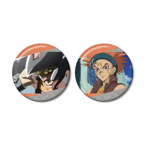 《遊戲王5D's》克勞·霍根 場景圖案閃粉徽章 2入組