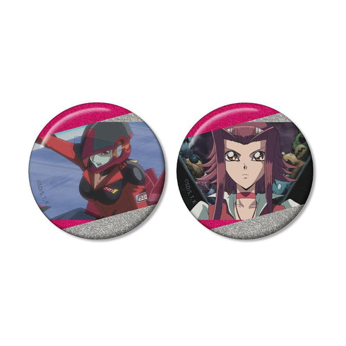 《遊戲王5D's》十六夜亞希 場景圖案閃粉徽章 2入組