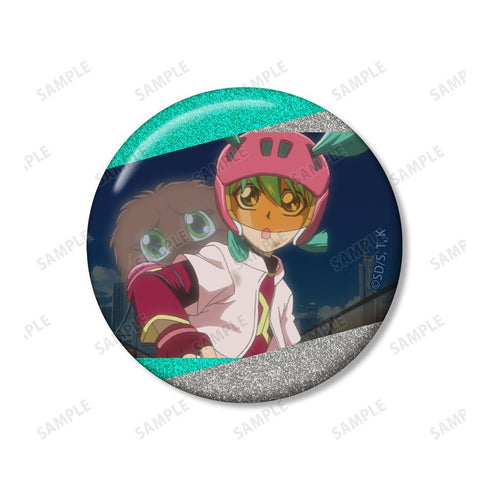 《遊戲王5D's》龍可 場景圖案閃粉徽章 2入組