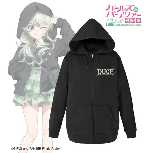 『ガールズ&パンツァー 最終章』描き下ろし デート私服ver. アンチョビ ジップパーカーユニセックス