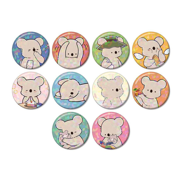 『コアラ絵日記』トレーディングホログラム缶バッジ(単位/BOX)