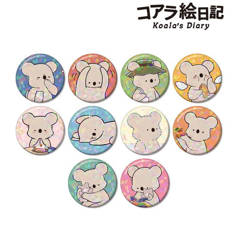 『コアラ絵日記』トレーディングホログラム缶バッジ(単位/BOX)