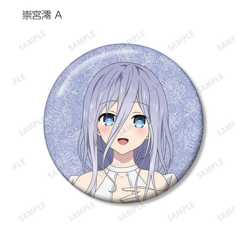"Date A Live V" Original Illustration: Beach Date Ver. Trading Glitter Pin Badge (Sold by the box)