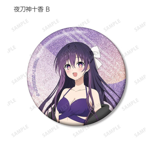 "Date A Live V" Original Illustration: Beach Date Ver. Trading Glitter Pin Badge (Sold by the box)