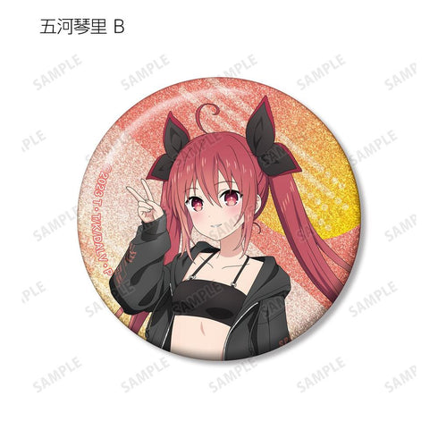 "Date A Live V" Original Illustration: Beach Date Ver. Trading Glitter Pin Badge (Sold by the box)