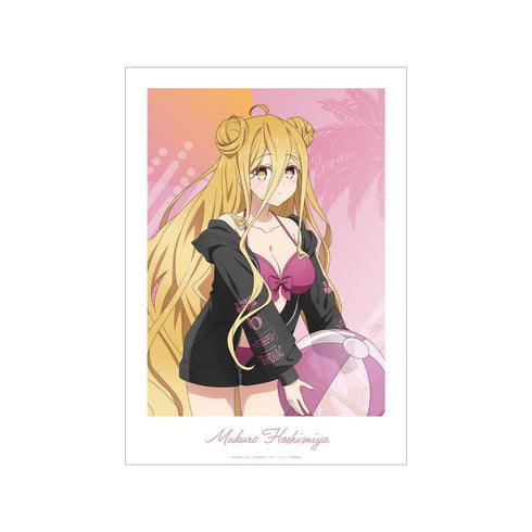 "Date A Live V" Original Illustration: Rokuko Hoshimiya Beach Date Ver. A3 Matte-Finish Poster