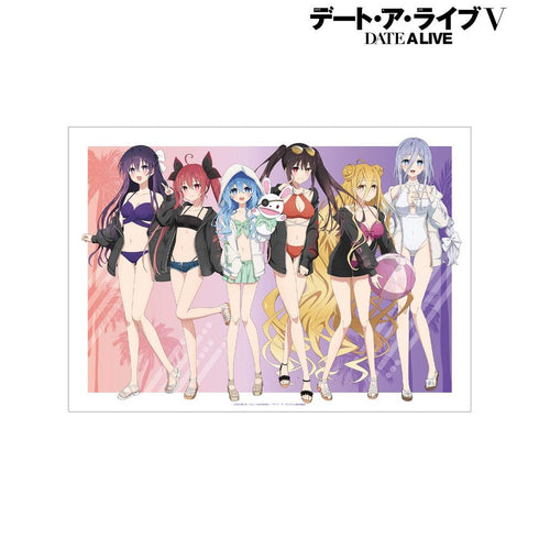 "Date A Live V" Original Art: Group Beach Date Ver. A3 Matte-Finish Poster
