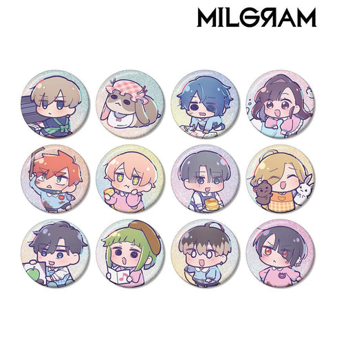 『MILGRAM -ミルグラム-』描き下ろし ミニグラム 幼稚園ver. トレーディンググリッター缶バッジ(単位/BOX)【202608再販】