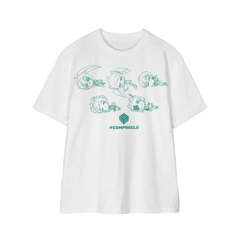 『#コンパス2.0 戦闘摂理解析システム』集合 ちびころ Tee ver.Aユニセックス