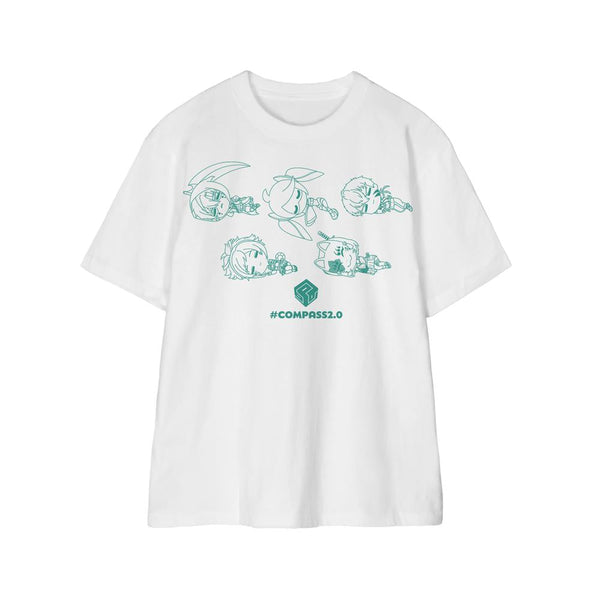 『#コンパス2.0 戦闘摂理解析システム』集合 ちびころ Tee ver.Aユニセックス