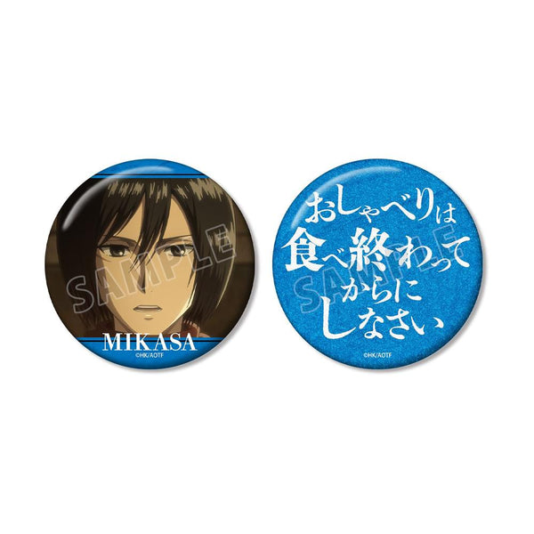 『進撃の巨人』ミカサ 75mm缶バッジ2個セット【202604再販】