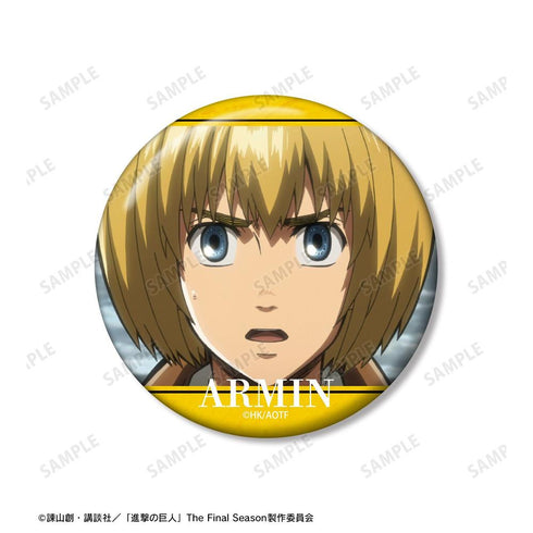 『進撃の巨人』アルミン 75mm缶バッジ2個セット【202604再販】