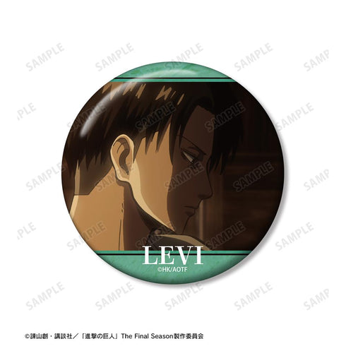 『進撃の巨人』リヴァイ 75mm缶バッジ2個セット