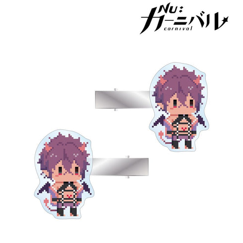 『NU: カーニバル』モルフィス ドット絵 アクリルヘアクリップ2個セット