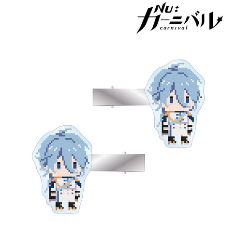 『NU: カーニバル』エドモンド ドット絵 アクリルヘアクリップ2個セット