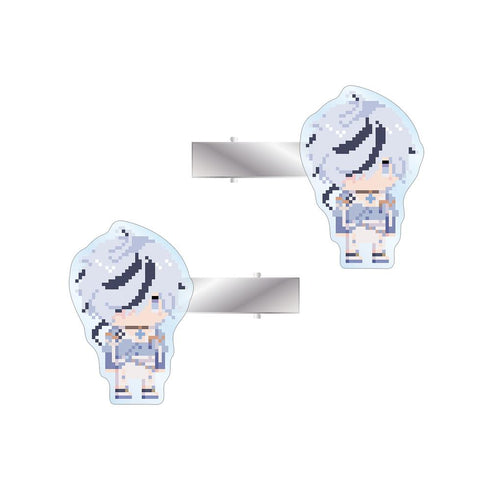 『NU: カーニバル』ブレイド ドット絵 アクリルヘアクリップ2個セット